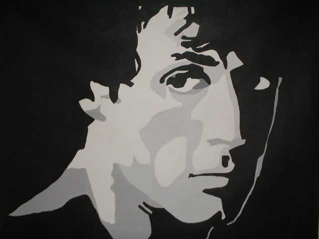 Man face black white background free wallpaper for desktop - medium preview image