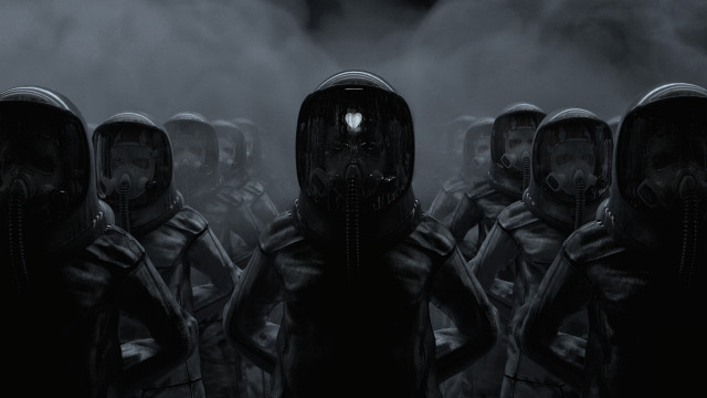 Dystopian antipodeans gas masks fog free wallpaper for desktop - medium preview image
