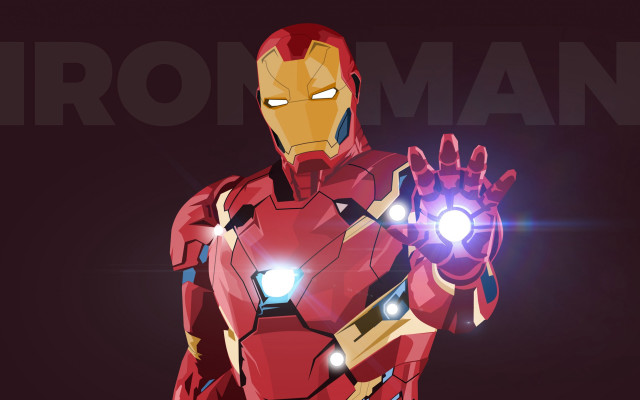 Ironman glowing hand 3d render free wallpaper for desktop - medium preview image