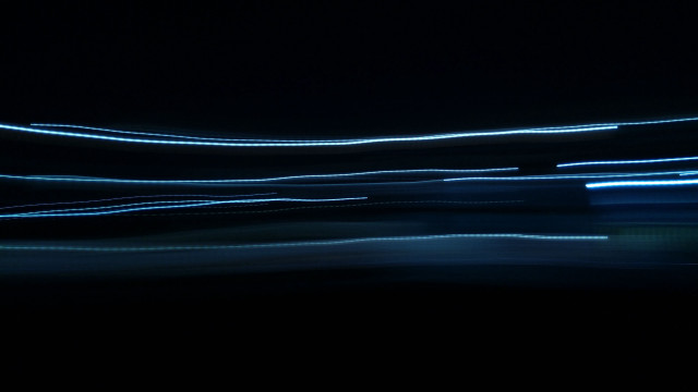 Blurry streetlight night lights hologram free wallpaper for desktop - medium preview image