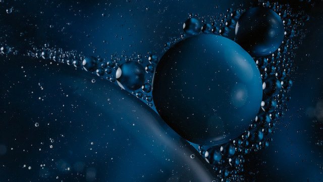 Blue water bubbles background filip free wallpaper for desktop - medium preview image