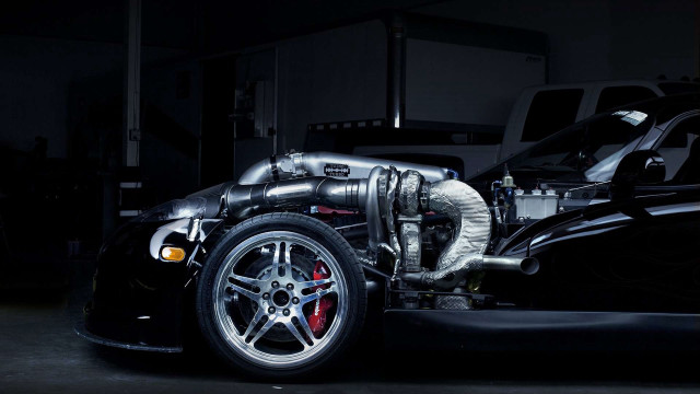 Dark car dog engine puzzle free wallpaper for desktop - medium preview image