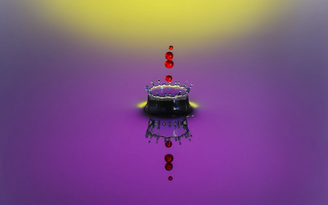 Liquid crown purple surface red free wallpaper for desktop - medium preview image
