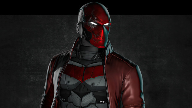 Man red black costume red free wallpaper for desktop - medium preview image