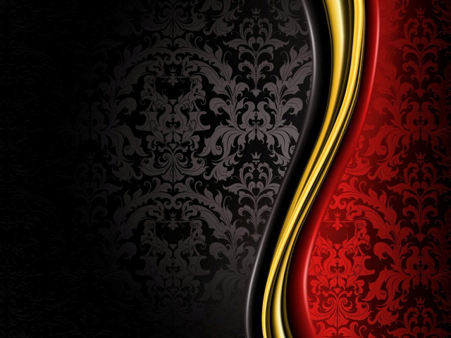 Red black background gold accents free wallpaper for desktop - medium preview image