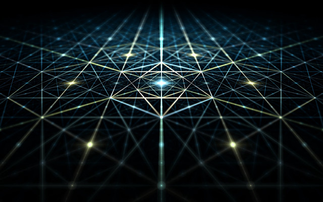 Abstract star lines center sky free wallpaper for desktop - medium preview image