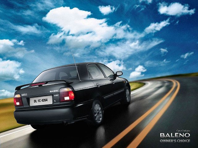 Black car road cloudy sky free wallpaper for desktop - medium preview image