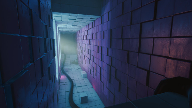 Purple light honeycomb tile wall free wallpaper for desktop - medium preview image