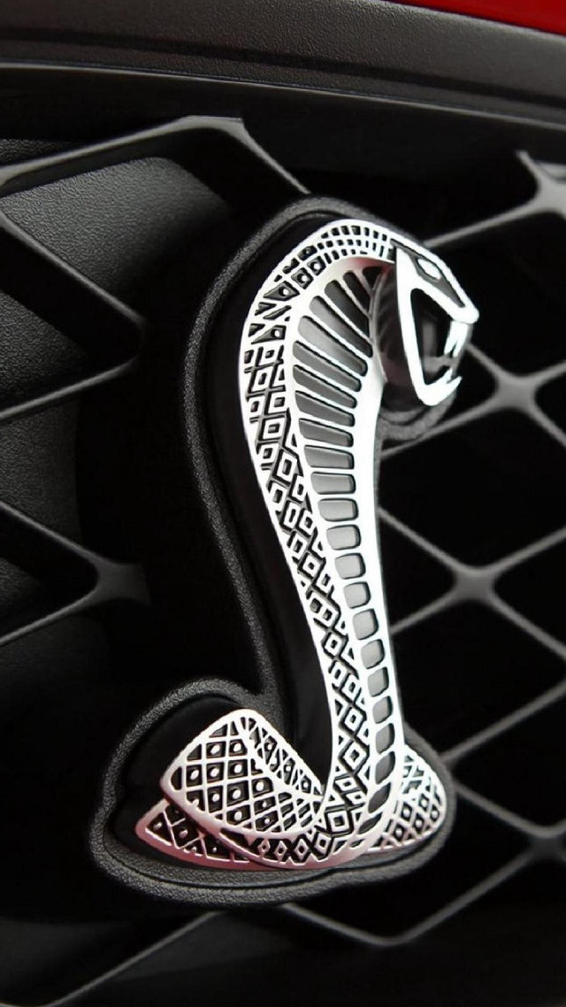 Car emblem snake grille red free wallpaper for mobile - medium preview image