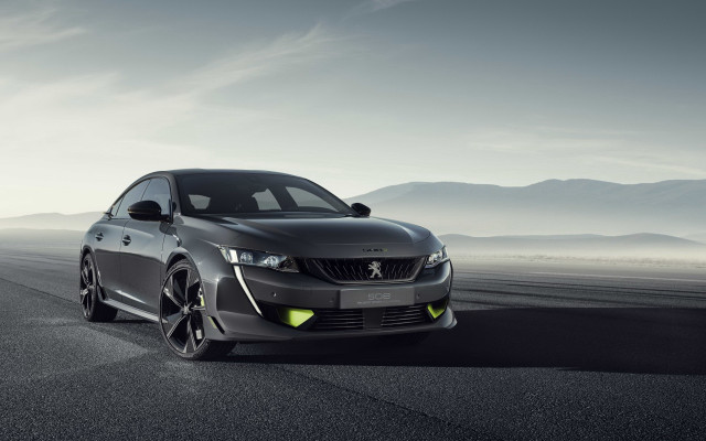 Grey car mountains clouds road free wallpaper for desktop - medium preview image