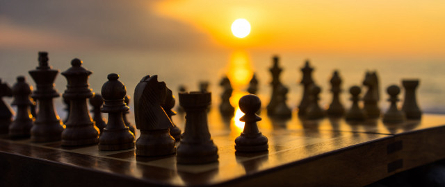 Chessboard sunset moonlight children water free wallpaper for desktop - medium preview image
