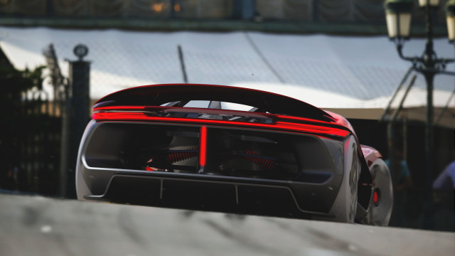 Car street building person 3D free wallpaper for desktop - medium preview image