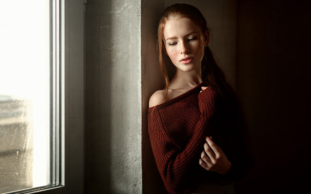 Anka zhuravleva portrait woman bare free wallpaper for desktop - medium preview image