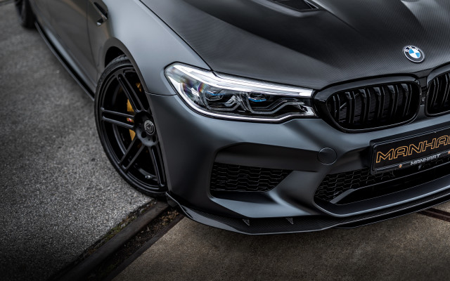 Black bmw m5 street 3d free wallpaper for desktop - medium preview image