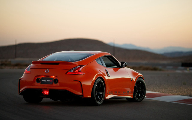 Car mountains sunset rimlights digital free wallpaper for desktop - medium preview image