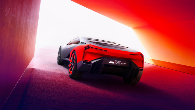 Red black car tunnel panfuturism free wallpaper for desktop - medium preview image