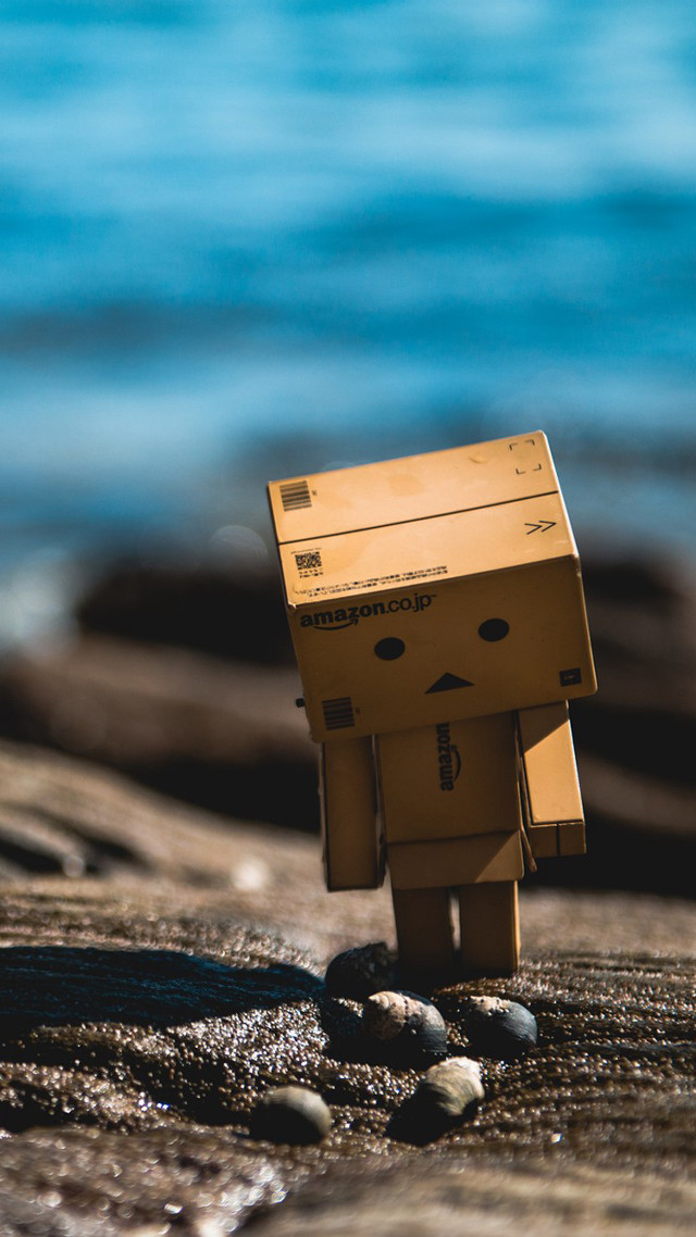 Cardboard toy beach ocean box free wallpaper for mobile - medium preview image