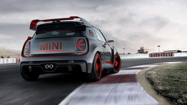 Mini car racing cloudy sky free wallpaper for desktop - medium preview image
