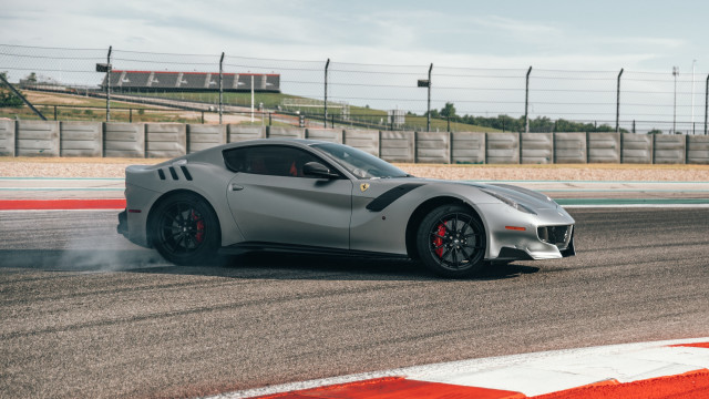 Silver sports car smoke tires #2 free wallpaper for desktop - medium preview image