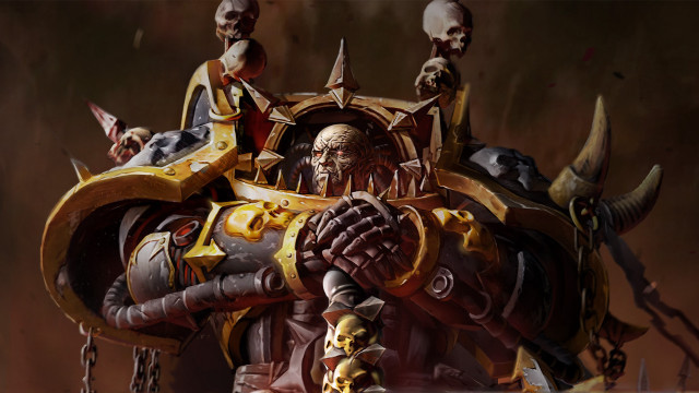 Giant arm skull face warhammer free wallpaper for desktop - medium preview image
