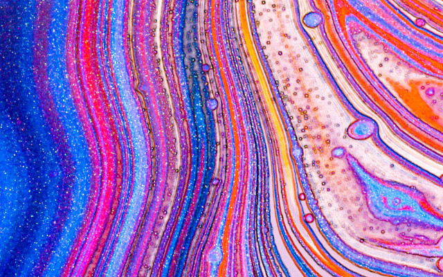 Colorful bubbles water drops aurora free wallpaper for desktop - medium preview image