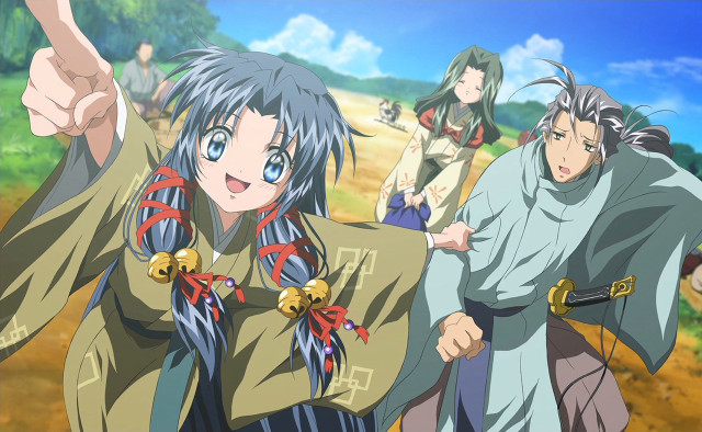 Anime group pointing excitement outfits free wallpaper for desktop - medium preview image