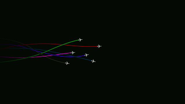 Plane rainbow generative vector path free wallpaper for desktop - medium preview image