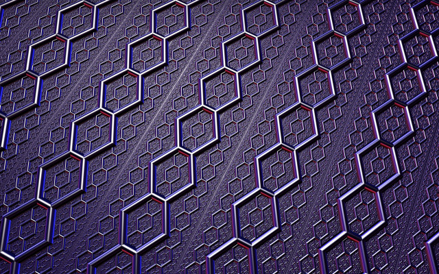 Purple hexagon geometric abstract blue free wallpaper for desktop - medium preview image