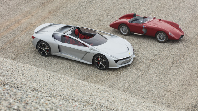 Two cars red silver gravel free wallpaper for desktop - medium preview image