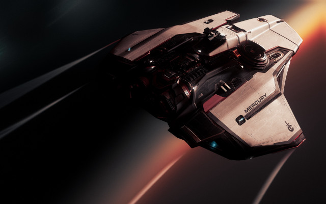 Space ship bright light red free wallpaper for desktop - medium preview image