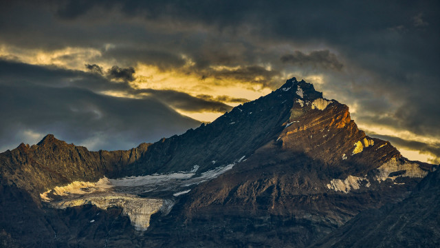 Mountain snow peak cloudy sky #2 free wallpaper for desktop - medium preview image