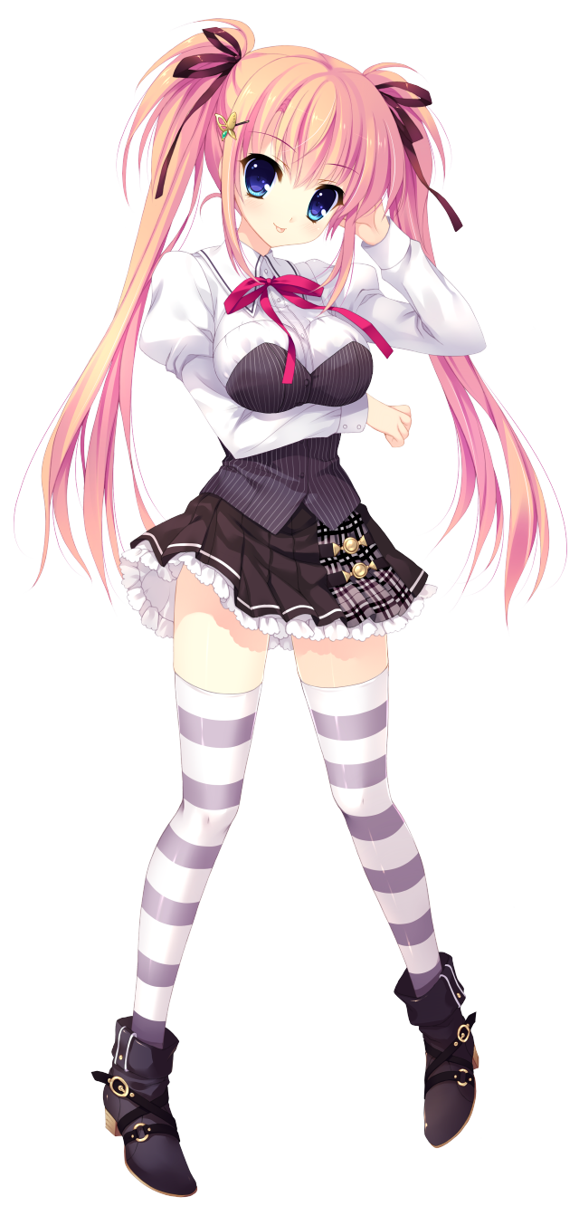 Girl skirt boots bowtie white free wallpaper for mobile - medium preview image