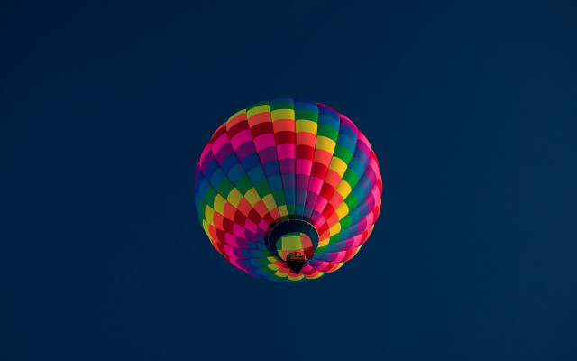 Colorful hot air balloon blue #12 free wallpaper for desktop - medium preview image