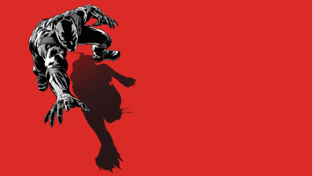 Black red jumping hero shadow free wallpaper for desktop - medium preview image