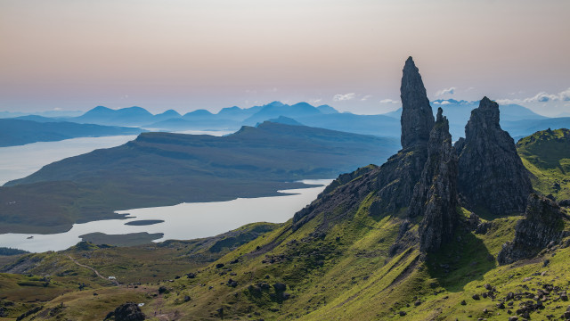 Mountain lake clouds romanesque matte #2 free wallpaper for desktop - medium preview image