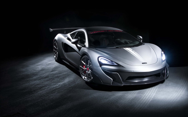 Silver sports car dark room #13 free wallpaper for desktop - medium preview image