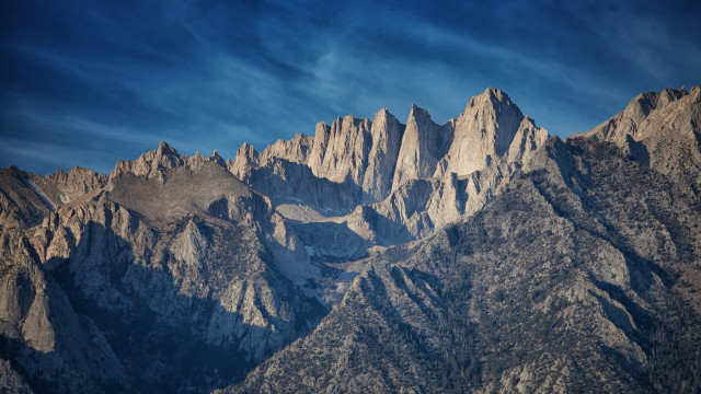 Mountain range blue sky plane free wallpaper for desktop - medium preview image