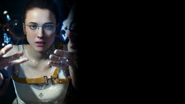 Creepy woman glasses cyberpunk portrait free wallpaper for desktop - medium preview image