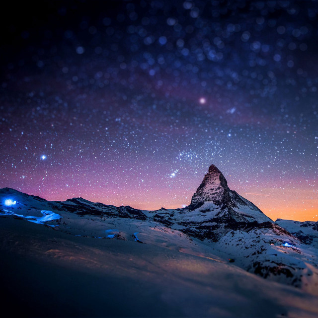 Mountain star filled sky stars #13 free wallpaper for tablet - medium preview image