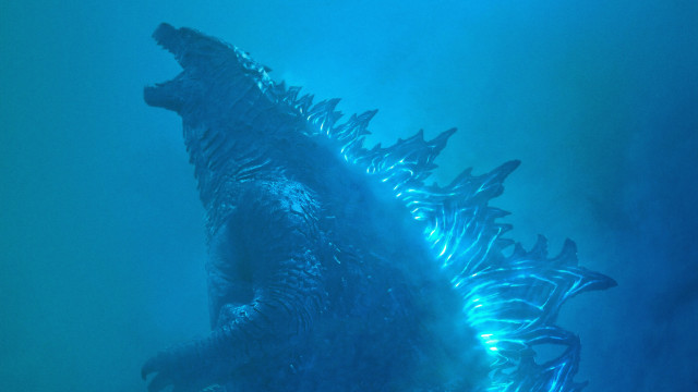 Godzilla water mouth open sharp free wallpaper for desktop - medium preview image