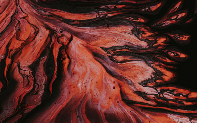 Red black swirl fire molten free wallpaper for desktop - medium preview image