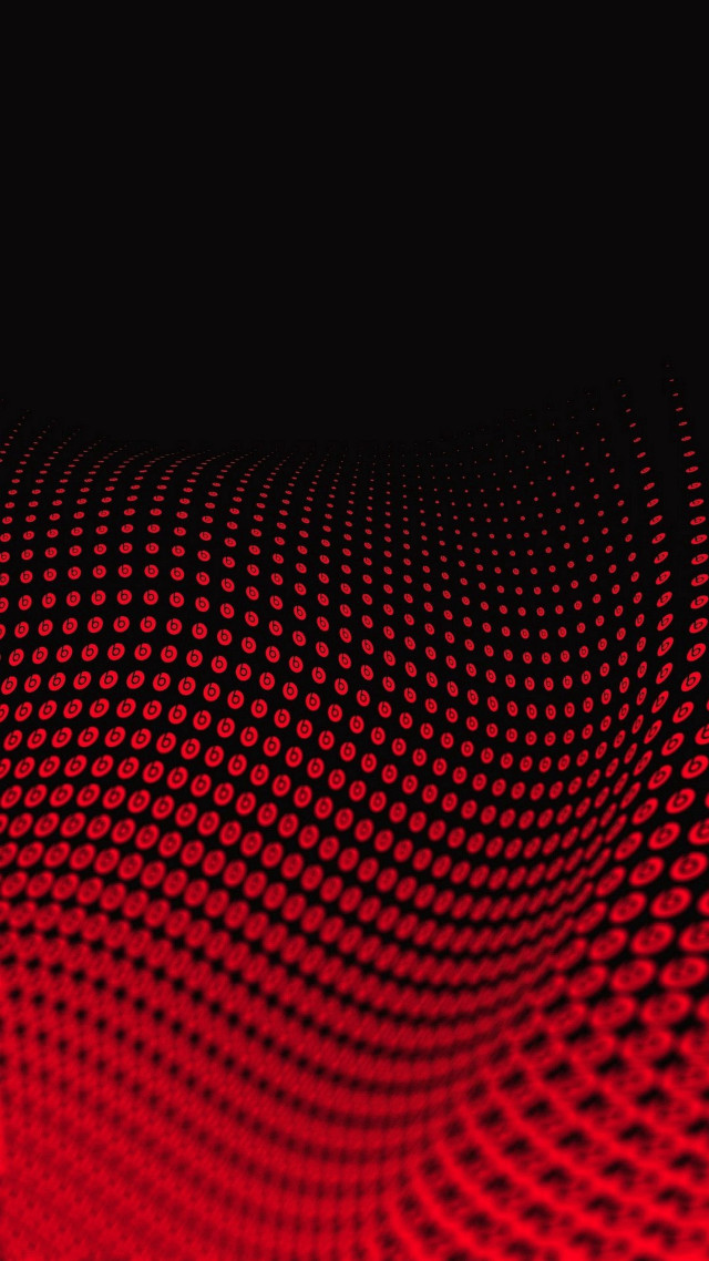 Red black circles dots pattern free wallpaper for mobile - medium preview image