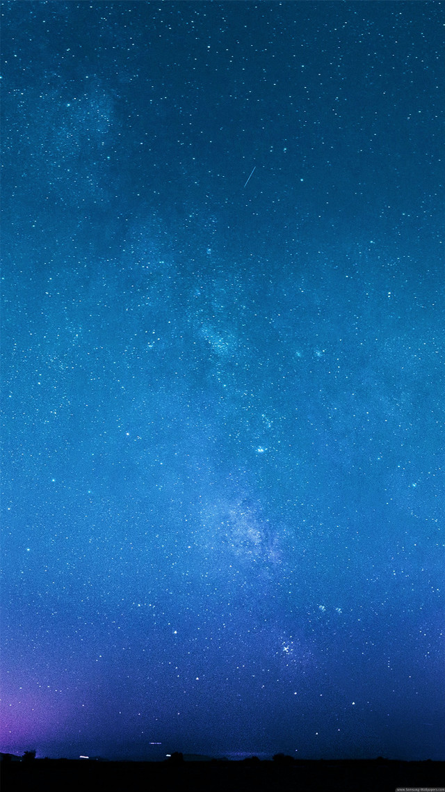 Night sky stars plane flying free wallpaper for mobile - medium preview image