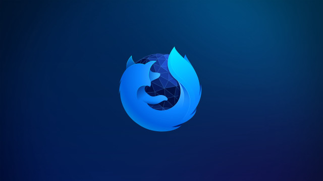 Blue firefox water drop purism free wallpaper for desktop - medium preview image