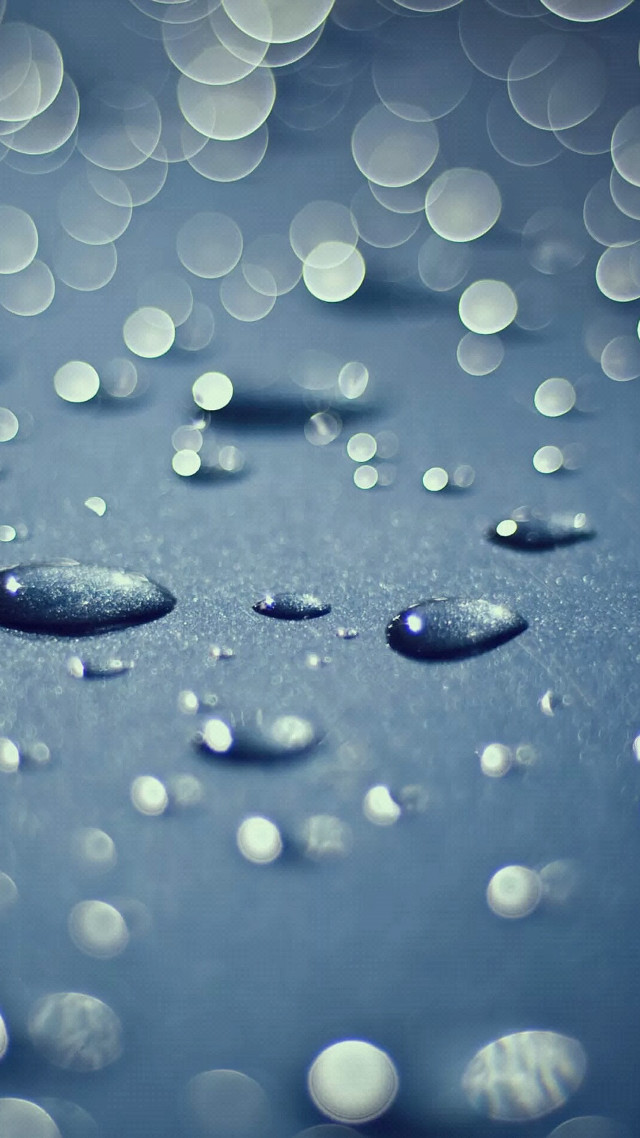 Water droplets blue background white free wallpaper for mobile - medium preview image