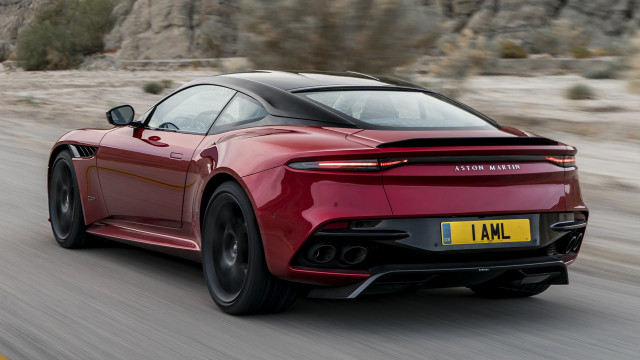 Red sports car desert mountain free wallpaper for desktop - medium preview image