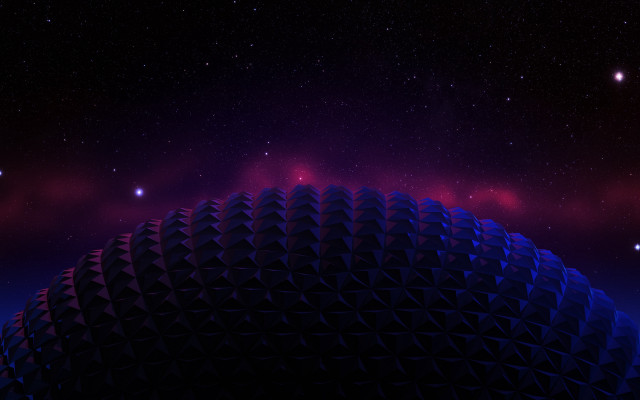 Dome building night sky stars free wallpaper for desktop - medium preview image