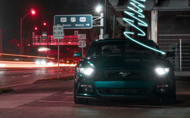 Car neon birthday night cinematic free wallpaper for desktop - medium preview image