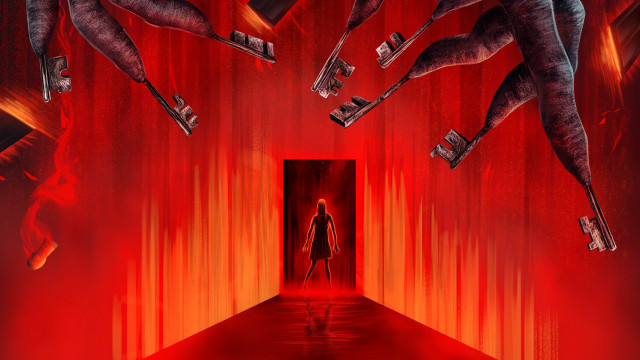 Red room woman reach serial free wallpaper for desktop - medium preview image