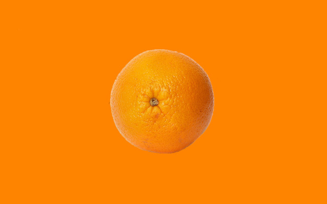 Orange moon sunset sunflower minimalism free wallpaper for desktop - medium preview image